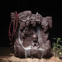 Backflow Incense Burner Home Decor Buddha Incense Holder Ceramic Waterfall Backflow Incense Burner Censer Use In Home Teahouse