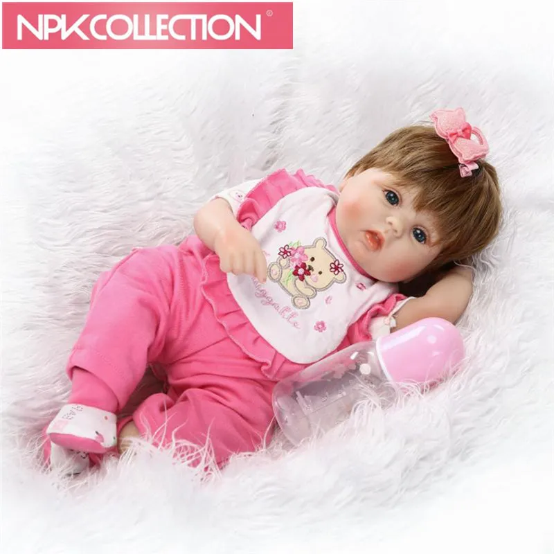 

40cm Born Babies Realistic Soft Silicone Reborn Baby Dolls 16 Inch Handmade Bonecas Xmas Brinquedos Dolls Stuffed Toy N216-7