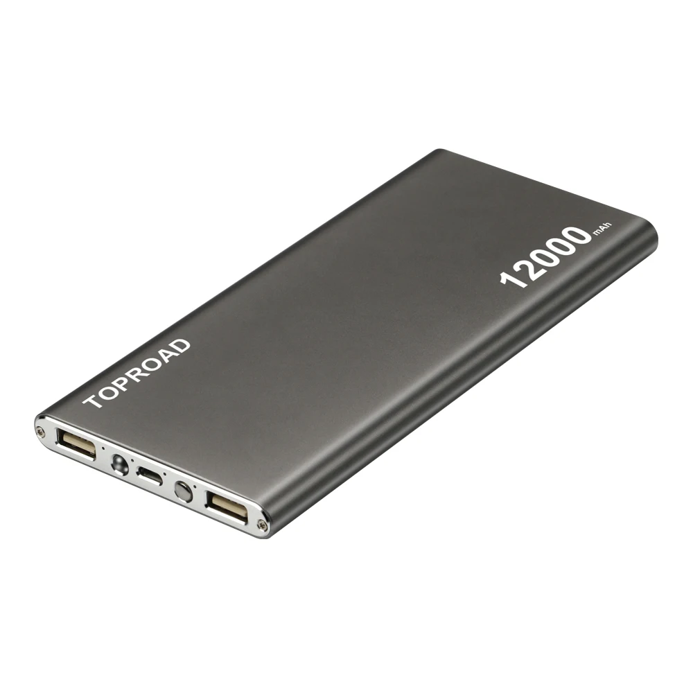 imágenes para Toproad 12000 mah banco móvil de la batería portátil cargador led dual usb powerbank paquete externo de la batería para la tableta del teléfono celular imágenes para Toproad 12000 mah banco móvil de la batería portátil cargador led dual usb powerbank paquete externo de la batería para la tableta del teléfono celular