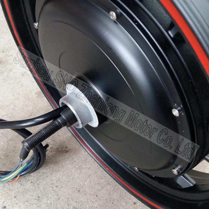 Best 16inch 1500W ZL motor  48V 60V 72V 96V  wide voltage e-bike and  e-scooter high power hub motor wirh drum brake  G-M502 1