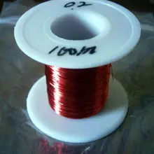 100 м/катушка красный Магнитный провод 0,2 мм эмалированная медная проволока магнитная катушка обмотки 0,2 мм