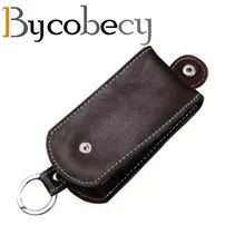 BYCOBECY Genuine Leather Smart Key Holder Car Key Wallet Organizer Car Key Housekeeper Bag Covers Hasp Key Case BYCOBECY Genuine Leather Smart Key Holder Car Key Wallet Organizer Car Key Housekeeper Bag Covers Hasp Key Case