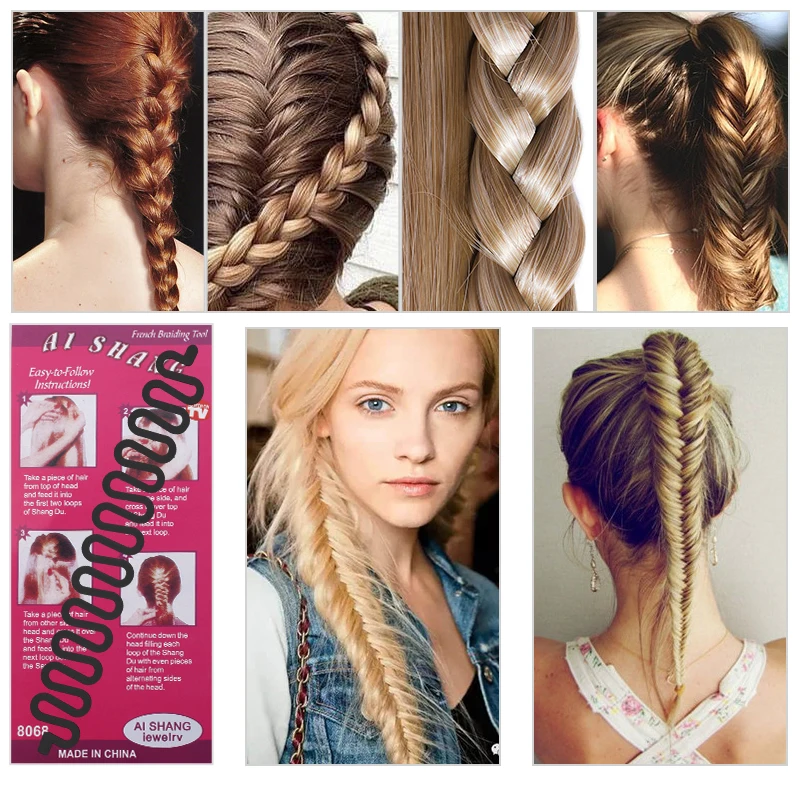 BearPaw النساء الشعر مضفر التصميم أداة الأزياء شعر مضفر التصميم Braider أداة الرول ماجيك تويست تصفيف الشعر كعكة صانع
