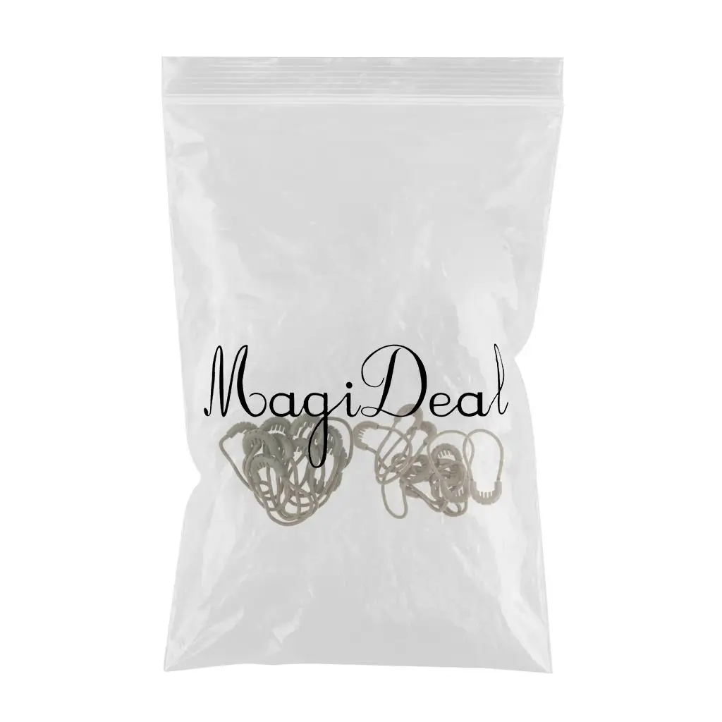 20 Pieces Zipper Pulls Cord Rope Ends Lock Zip Fastener For Jacket/Clothing/Bags