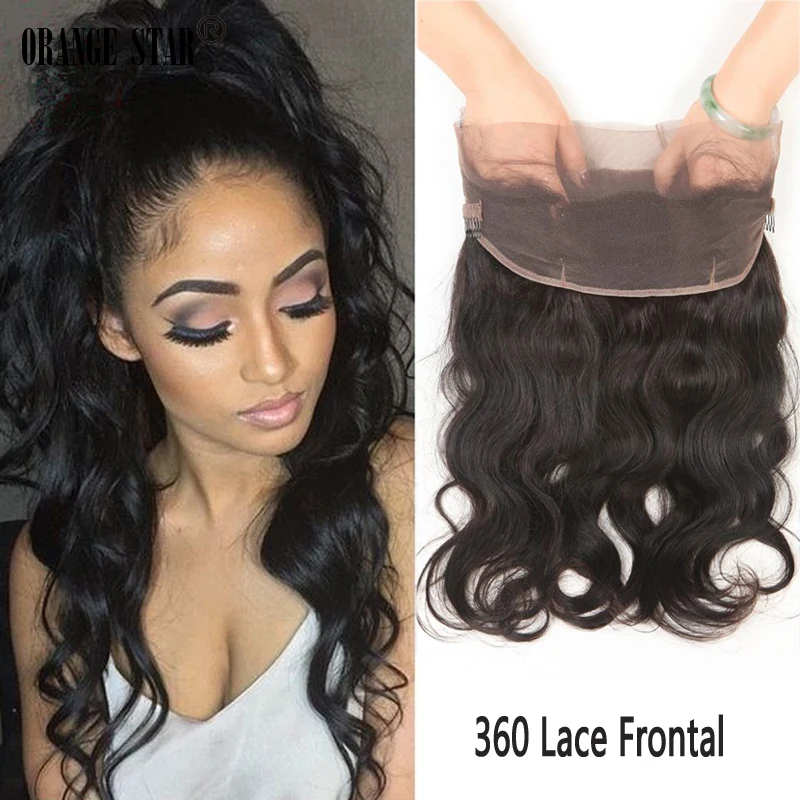 Free Shipping Malaysian Body Wave 360 Lace Frontal Closure Elastic Band