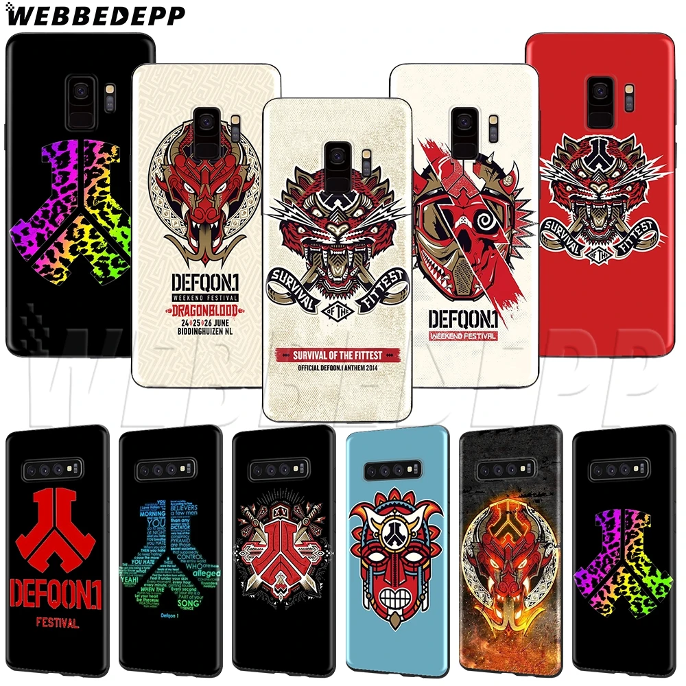 WEBBEDEPP твердый стиль defqon 1 мягкий чехол из ТПУ для Samsung A3 A5 A6 A7 A8 A9 J6 Plus 2016 2017