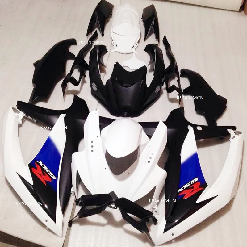 

Injection mold Fairings For Suzuki GSXR600 750 ABS GSXR600-750 K8 Year 2008 2009 2010 Motorcycle Fairing Kit White Dark