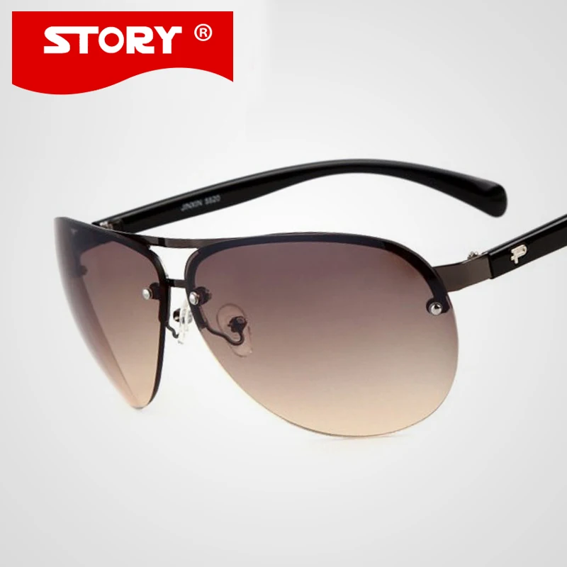 STORY Fashion Brand Design Men Driving Sunglasses Gradient Lens Cheap