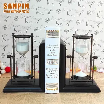 

Creative upscale retro hourglass books bookend bookends books by boss office ornaments birthday gift to send leaders