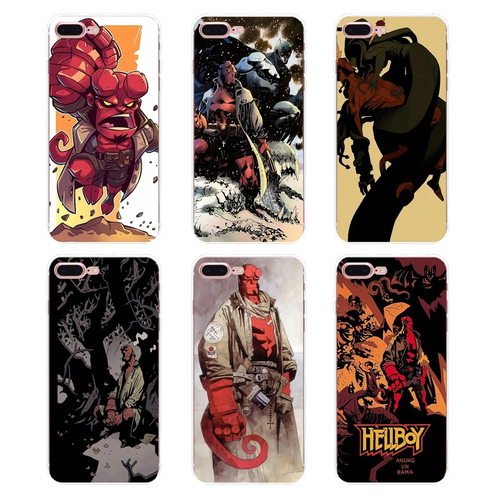 For iPhone XS Max XR X 4 4S 5 5S 5C SE 6 6S 7 8 Plus Samsung Galaxy J1 J3 J5 J7 A3 A5 cool american Comics hellboy Soft TPU Case |