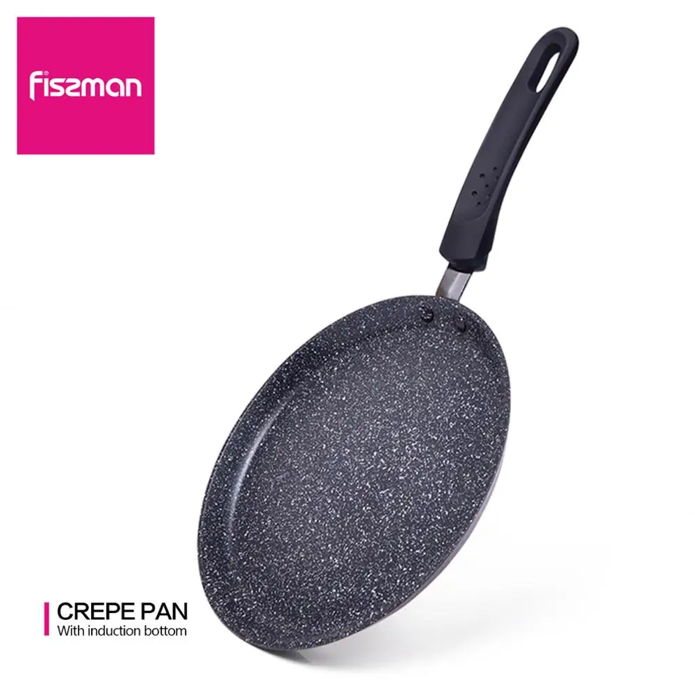 FISSMAN Crepe Pan Non-stick Marble Coating Aluminium for Gas and Induction Cooker FIORE Series Pancake | Дом и сад