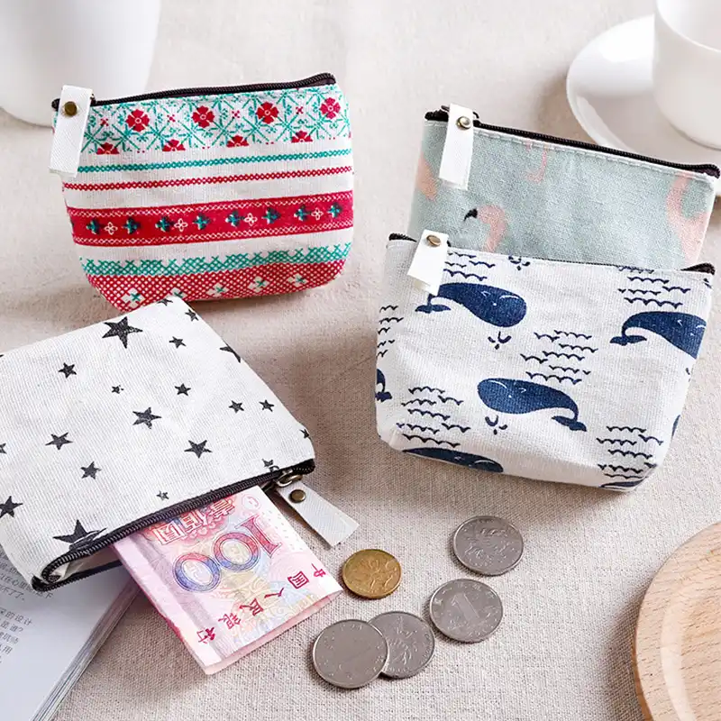 Unisex Coin Purse Mini Short Wallet Bag Money Change Key Credit Card Holder 1PC