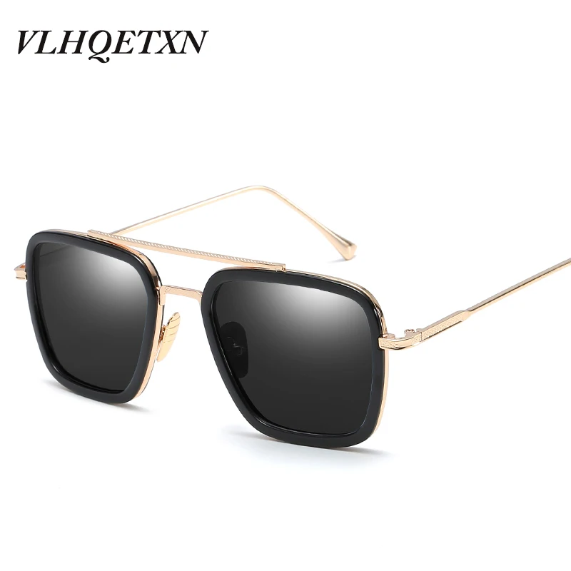 

Iron Man 3 Tony Stark Sunglasses For Men Super Soldier Gothic Glasses Male Goggles Sun Glasses Red gafas de sol de los hombres