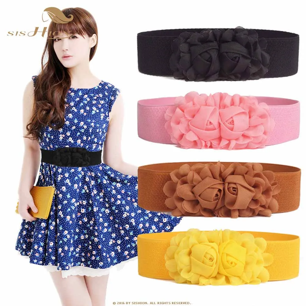 Sishion 2021 Summer Women Belt B3071 Candy Color Black White Yellow