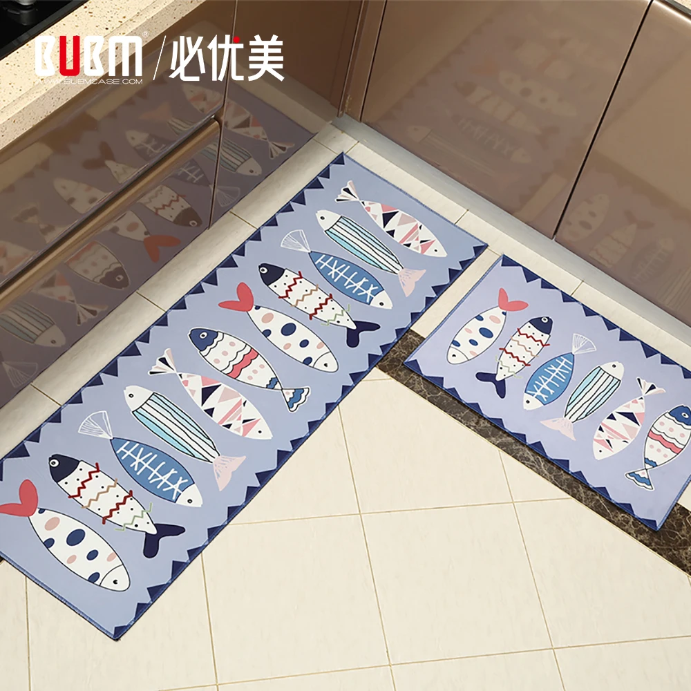 

BUBM Kitchen Mat Bath Carpet Floor Mat Home Entrance Doormat Tapete Absorbent Bedroom Living Room Floor Mats Modern Kitchen Rug