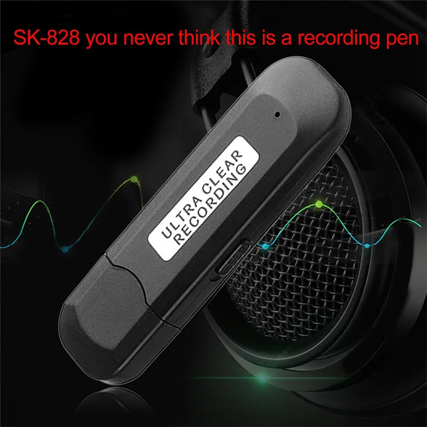 16G Профессиональный USB Цифровой диктофон HD шумоподавление Мини U диск MP3 функция