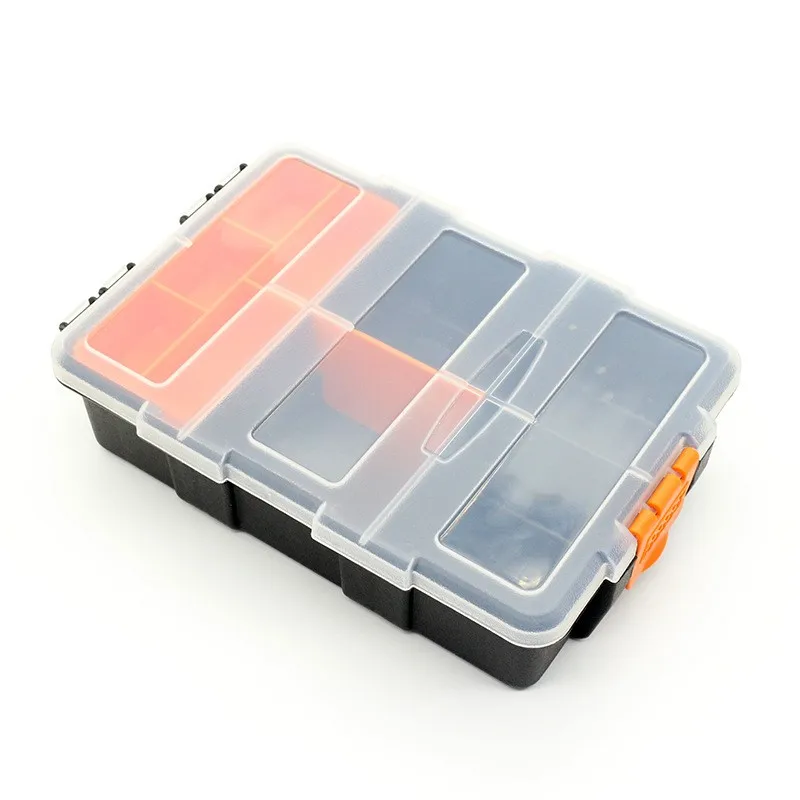 1 PCS Plastic Parts Combined Transparent Tool Case Screw Containers Component Storage Case Hardware accessories tool box