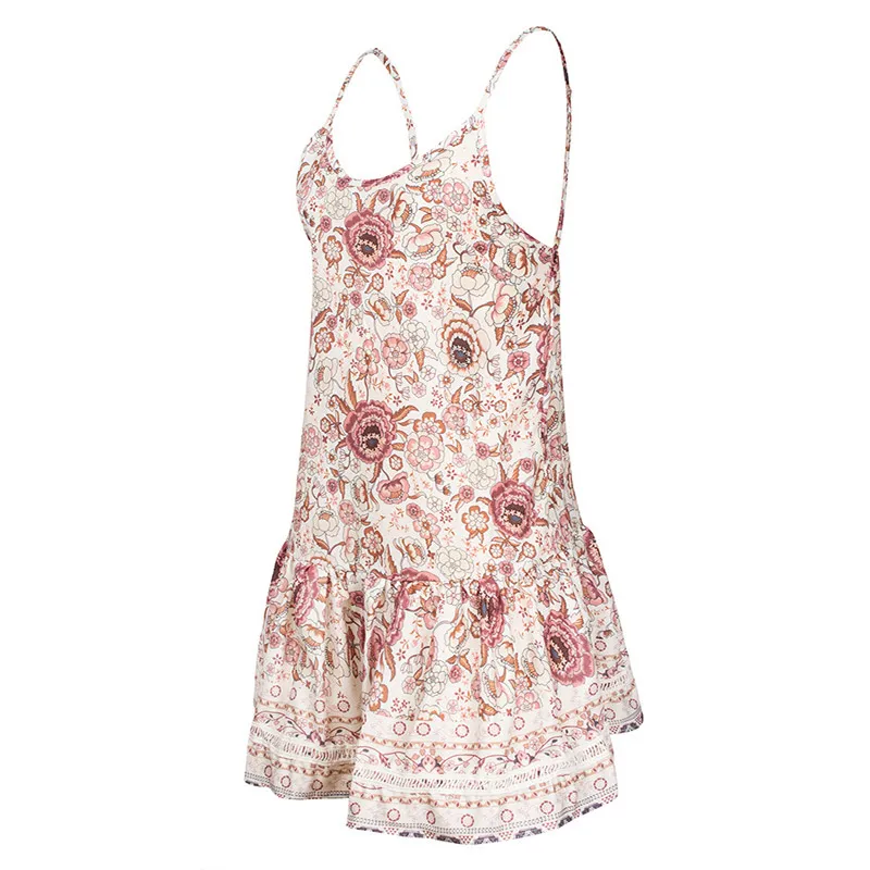 Forefair Bohemian Summer Dress Sexy Mini (16)