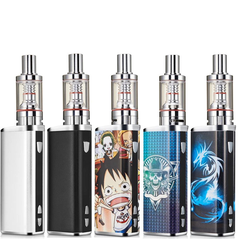 e cigarette Box Mod Starter Kit Adjustable wattage 20 50w OLED Screen