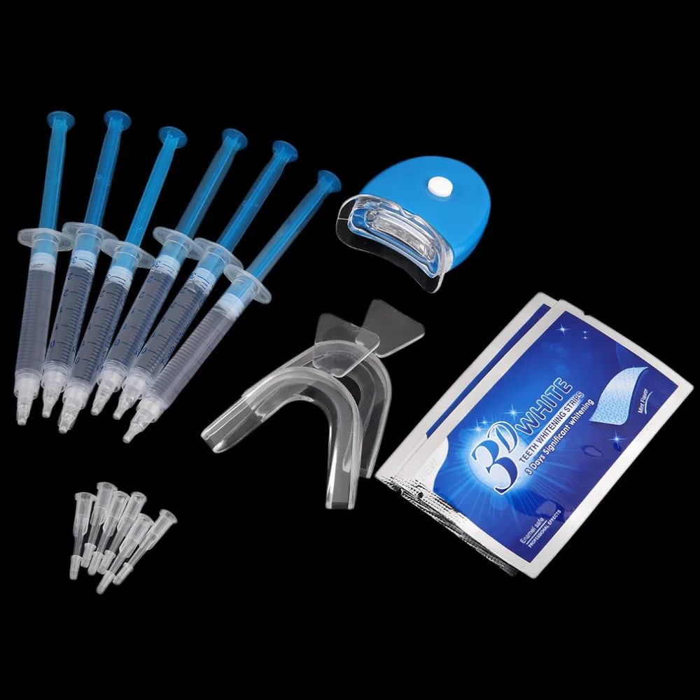 Professional Teeth Whitening Kit 6 Pieces Whitening Gel And 2 Pair
