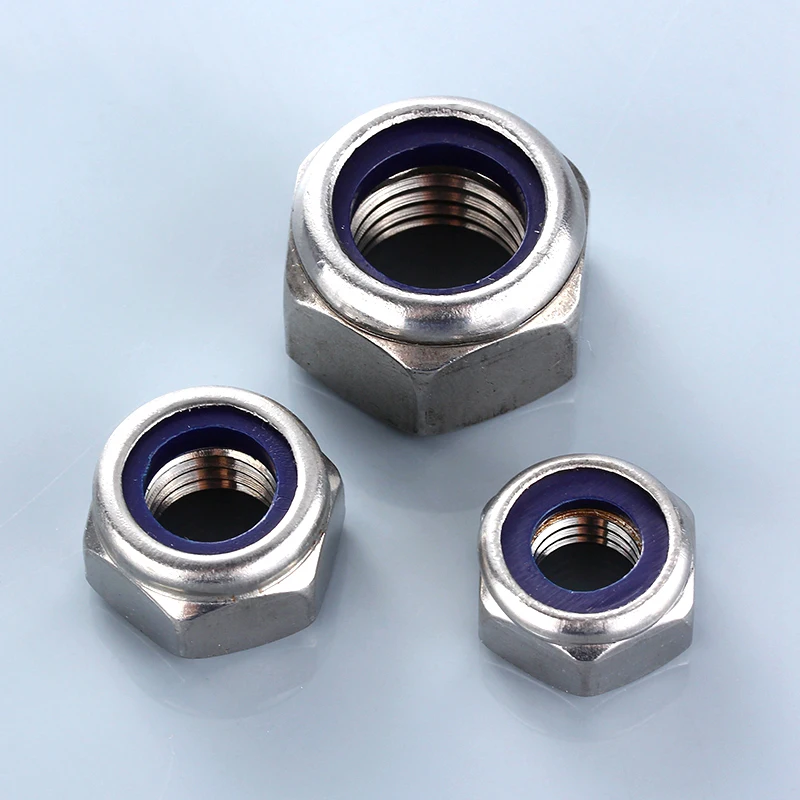 10pcs Unc 4 40 6 32 8 32 10 32 1 4 28 10 24 1 4 5 16 24 3 8 24 7 16 Stainless Steel Fastener Nylon Hex Bolt Screw Lock Nut Nuts Aliexpress