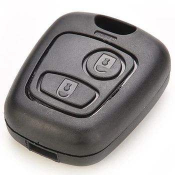 

JXLCLYL 2Button Remote Key Fob Case Shell For Peugeot 107 207 307 407 106 206 306 406