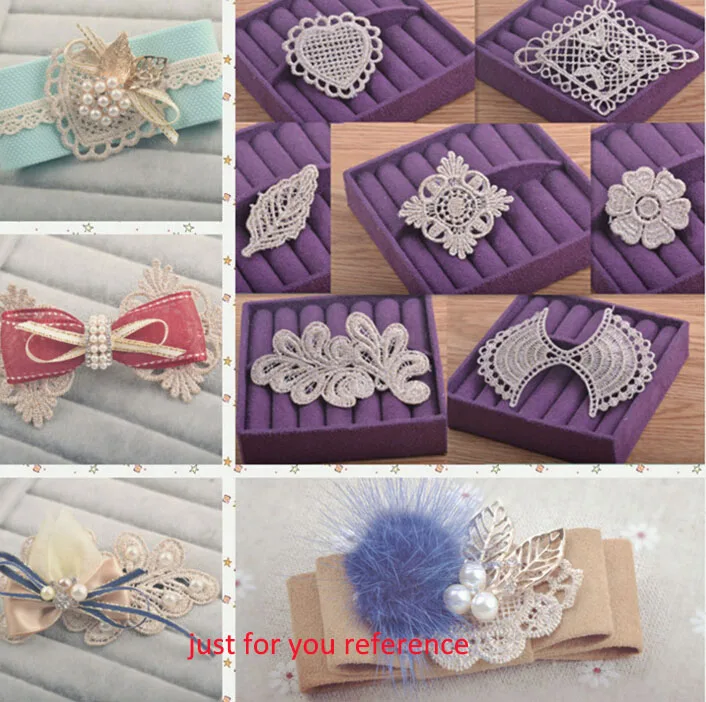 Vintage Cotton Patches Lace Crochet doilies Appliques Motifs Embroidery