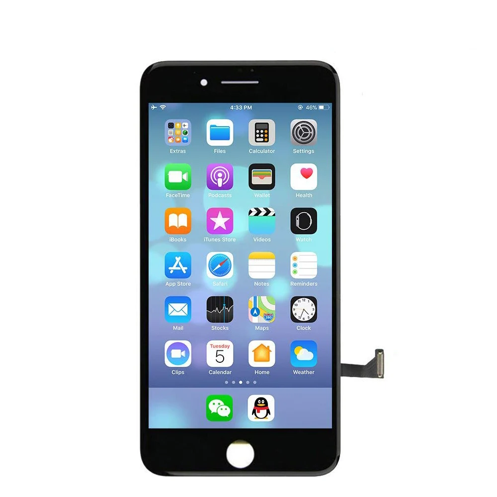 For IPhone 8 Touch Screen Replacement LCD Touch Screen Digitizer Frame Assembly Full Set With 3D 