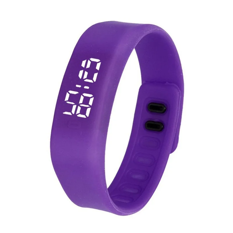 

Mens Sports Watches Rubber LED Watch Date Bracelet Digital Wrist Watch Excellent montre homme Superior Clock Wristwatch Black
