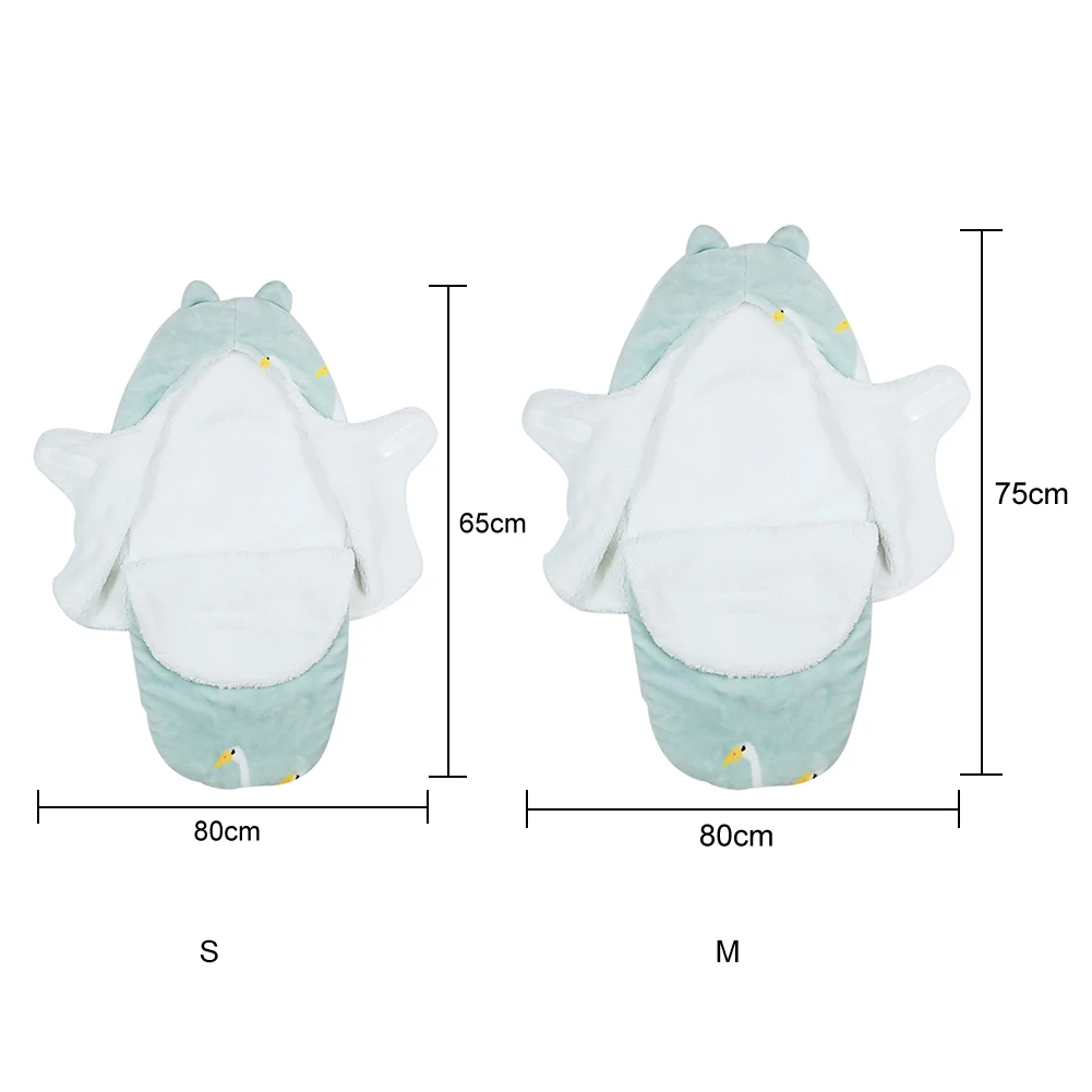 Спальный мешок для малышей, Фланелевое осенне-зимнее утепленное детское одеяло для пеленания ног, принадлежности для новорожденных