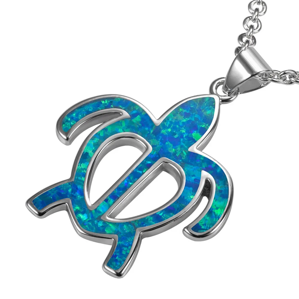 

Blue Fire Opal 925 Sterling Silver Pendant P253