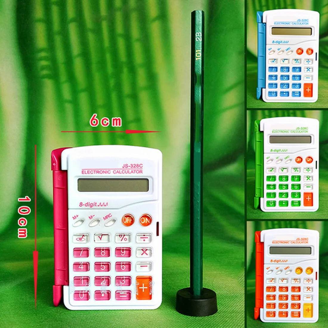 

NOYOKERE 100% Candy Color Office Mini Scientific Calculator School Student Function Calculator Multifunctional Clock Calculator