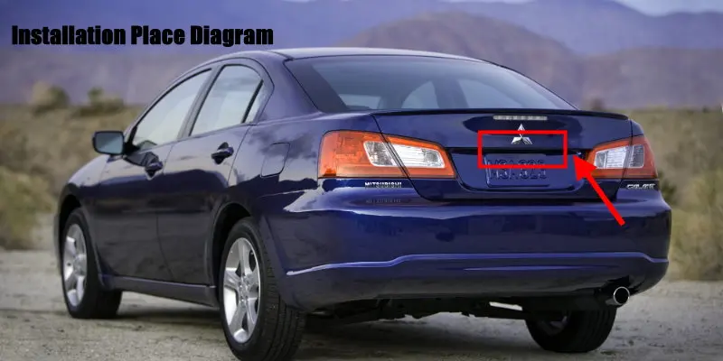 Liislee Rear View Camera For Mitsubishi Galant  Grunder Sport 2009~2012  Reverse Hole  Parking Back Up Camera  Night Vision Installation