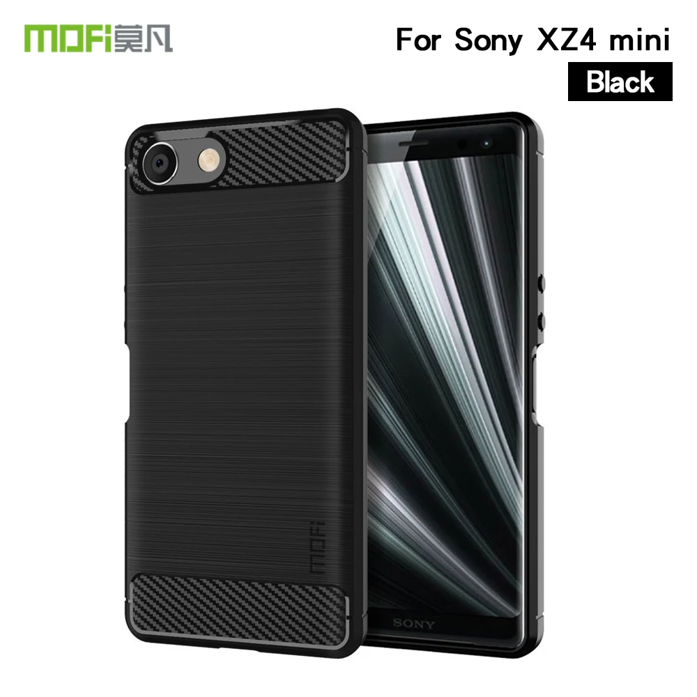 MOFi For Sony Xperia XZ4 Compact Case Shockproof Carbon Fiber Soft TPU Anti-Knock Cover Cases Mini Capa Coque |