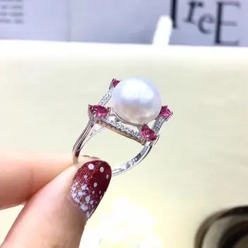 

Charm Style 925 Silver Adjustable Pearl Ring Set Findings Mountings Parts for Oyster Edison Pearls Corals Jade Beads