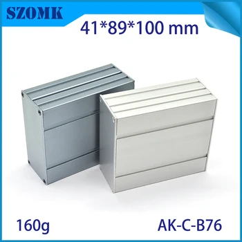 

4 pcs, 41*89*100mm hot sales extruded aluminum box for electronics device enclosure GPS control box aluminum housing