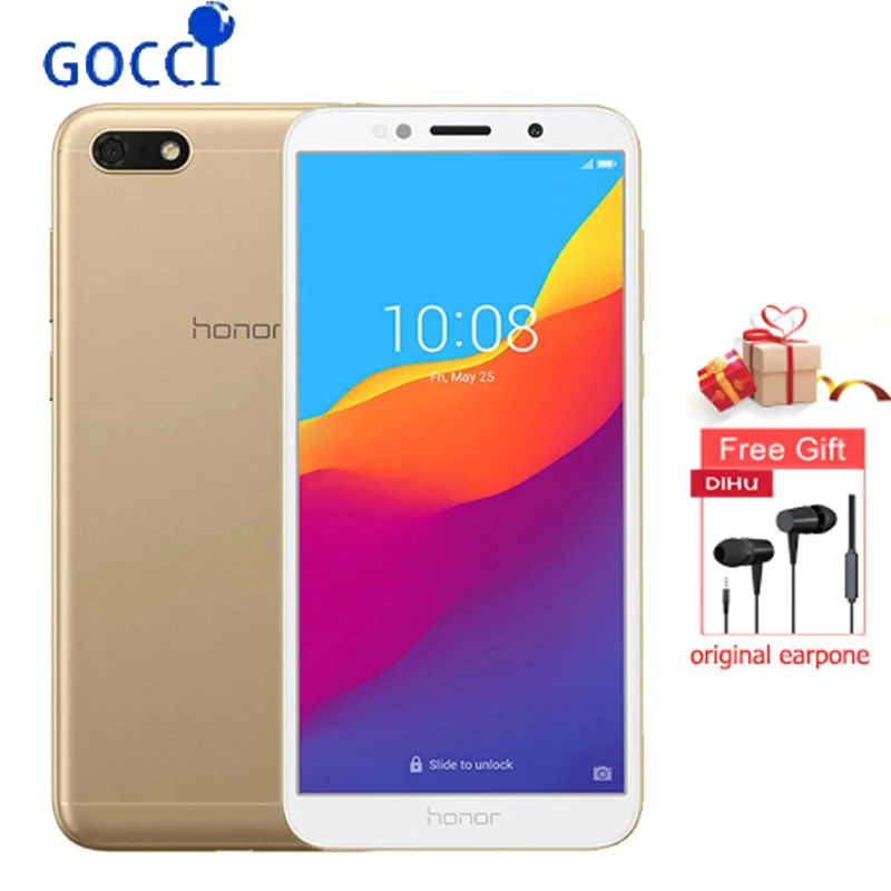 

Huawei Honor 7S Global 13MP 5MP Dual Camera Mobilephone Quad Core Android 8.1 3020mAh 2GB 16GB 5.45" Fullview Display