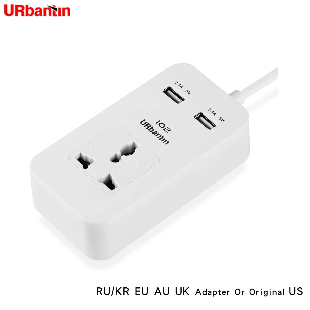 Быстрая зарядка 2 Порты USB Универсальный Мощность газа путешествия Портативный