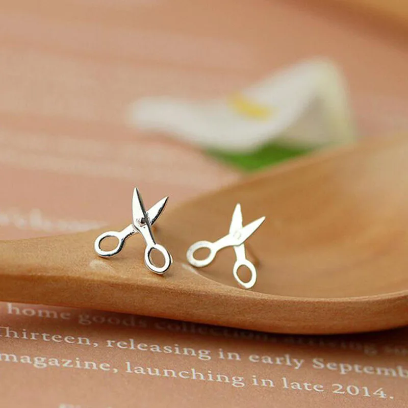 

Lovely The New Women Small Scissors 1 Pair Earrings