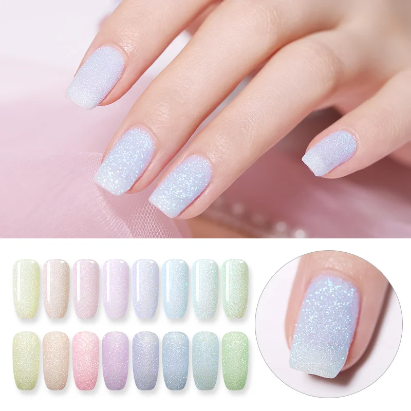 NICOLE DIARY 10g Colorful Acrylic Dip Powder Natural Dry Sweety Blinking Nail Art Decoration