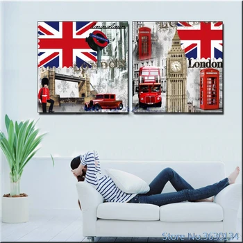 

DIY Diamond Embroidery London 5D Diamond Painting Cross Stitch Mosaic Pattern Full Rhinestone Home Decor