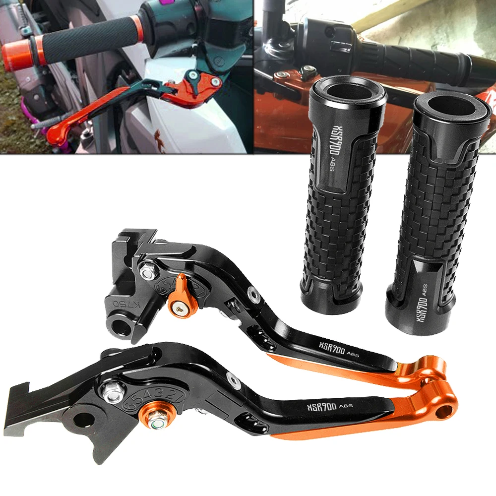 

For YAMAHA XSR 900 ABS XSR 900ABS 2016 Accessories Moto Adjustable Brake Clutch Lever CNC Pivot Lever Handle Handlebar grips set