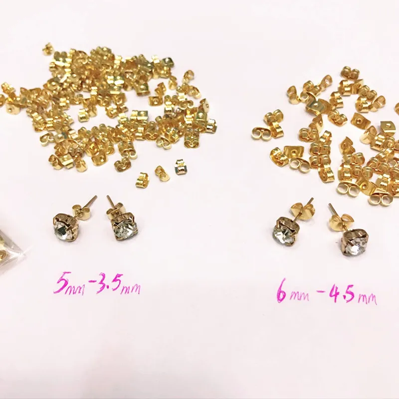 earplugs Jewelry Parts earplug earrings Back plug Cap accessories earrings Plugging Diy butterfly buckle Blocked Stopper 2018