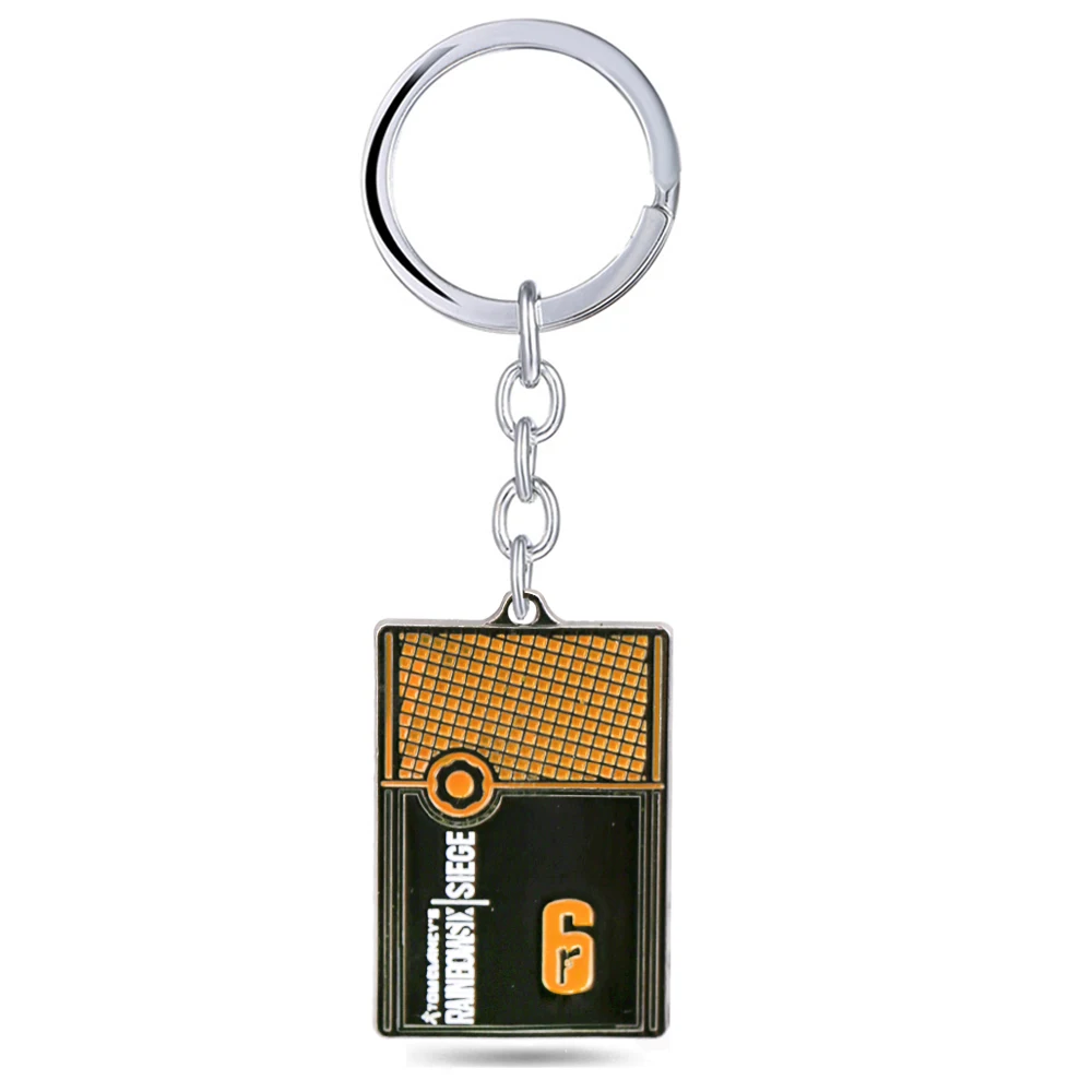 

Rainbow Six Siege 6 Keychain Legend Card Pendant Key Ring Bag Charm Chaveiro Key Chain llaveros Game Jewelry