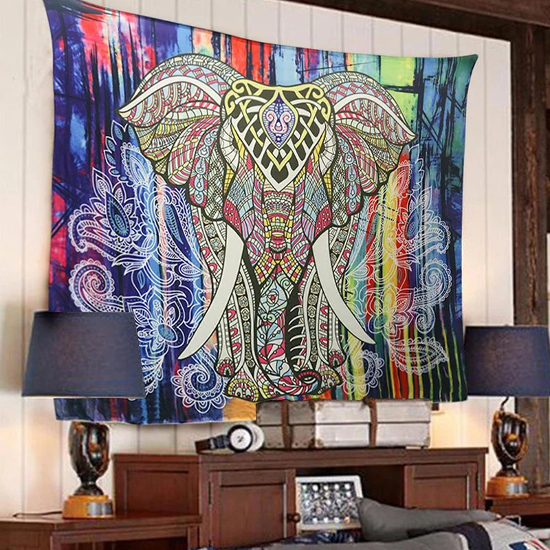 IElephant-Tapestry-Colored-Printed-Decorative-Mandala-Tapestry-Indian-130cmx150cm-150cmx210cm-Boho-Wall-Carpet-tapestry