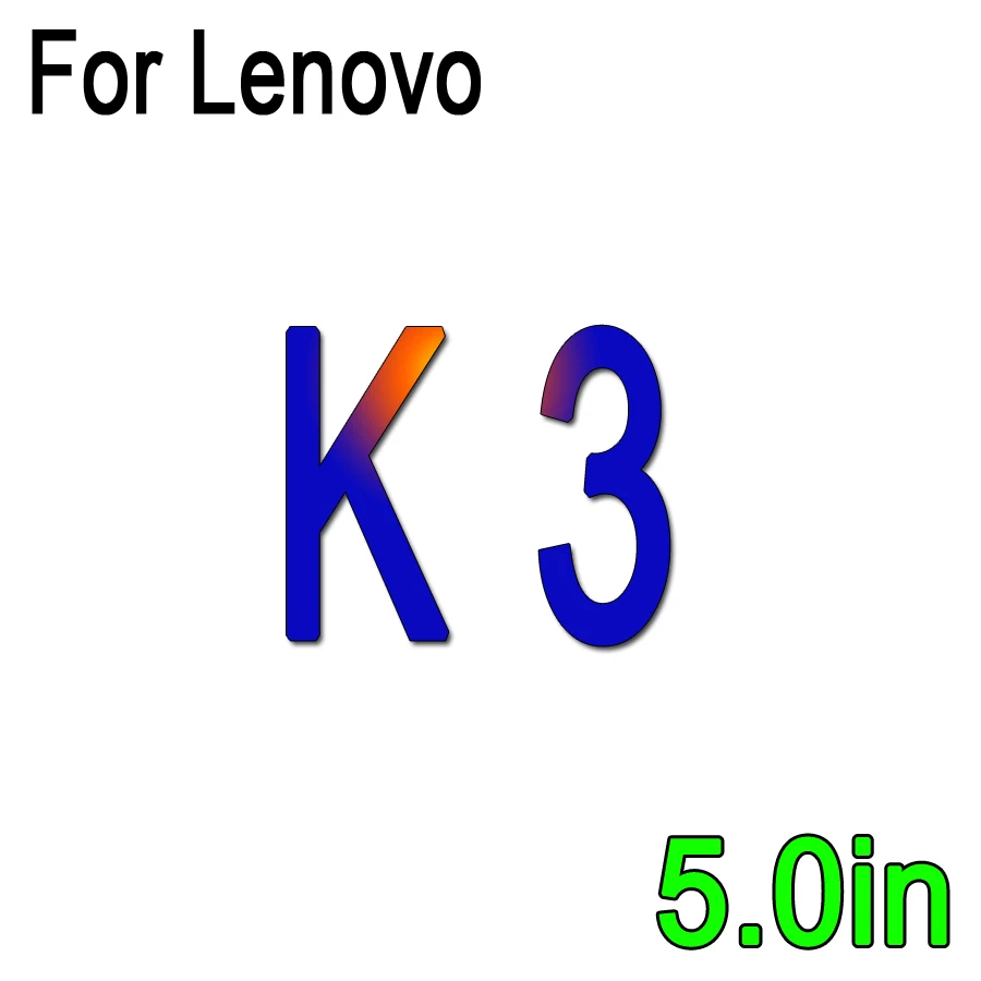 2 шт. закаленное Стекло для lenovo A319 S60 S90 S650 S660 S850 Vibe Shot Z90 P780 K3 K5 Примечание Экран из закаленного стекла с уровнем твердости 9H крышка чехол - Цвет: For Lenovo K3