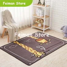 Детские ковры, милый мультяшный буквенный детский коврик для игр, Ползания, коврики для гостиной, декор для детей, коврик для пола