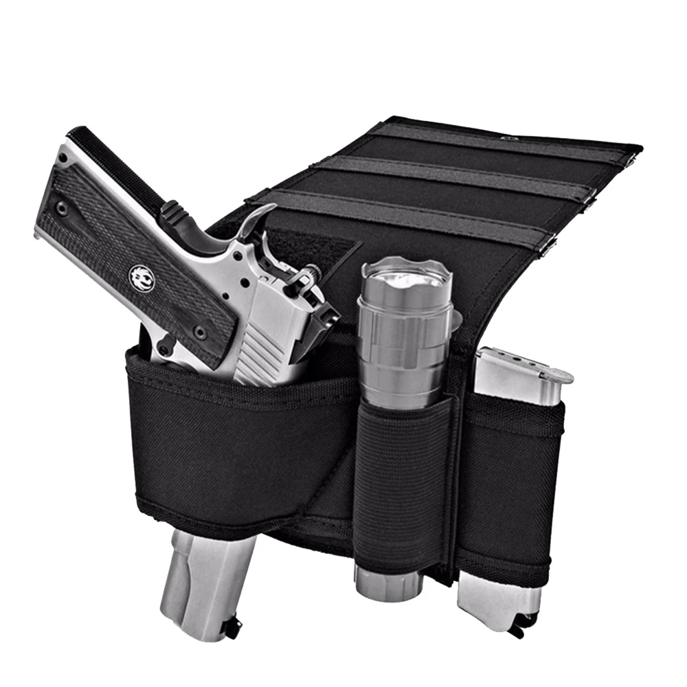 

Concealed Pistol Hunting Holster Car Seat Desk Handgun Holster Loop Carry Holder hunting Shot gun Airsoft gun accessories