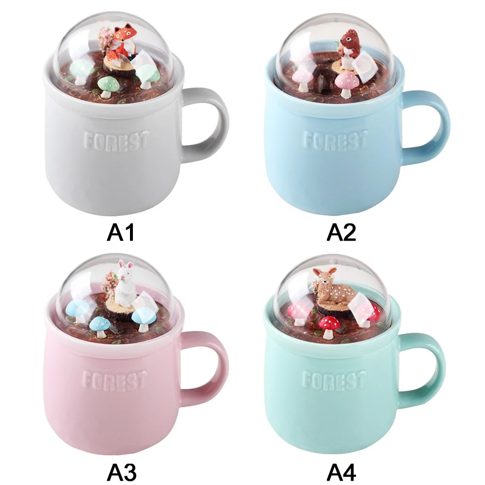 

400 Ml Ceramic High-Capacity Office Ceramic Cups Beauty Gifts Creative Cartoon Animal Micro Landscape Milk And Coffee Mug New