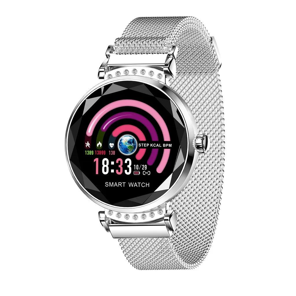 

H2 Valentine's Day Gift Women Blood Pressure&Heart Rate Monitor Sport Smart Bracelet Watch Pedometer p40 MAR14
